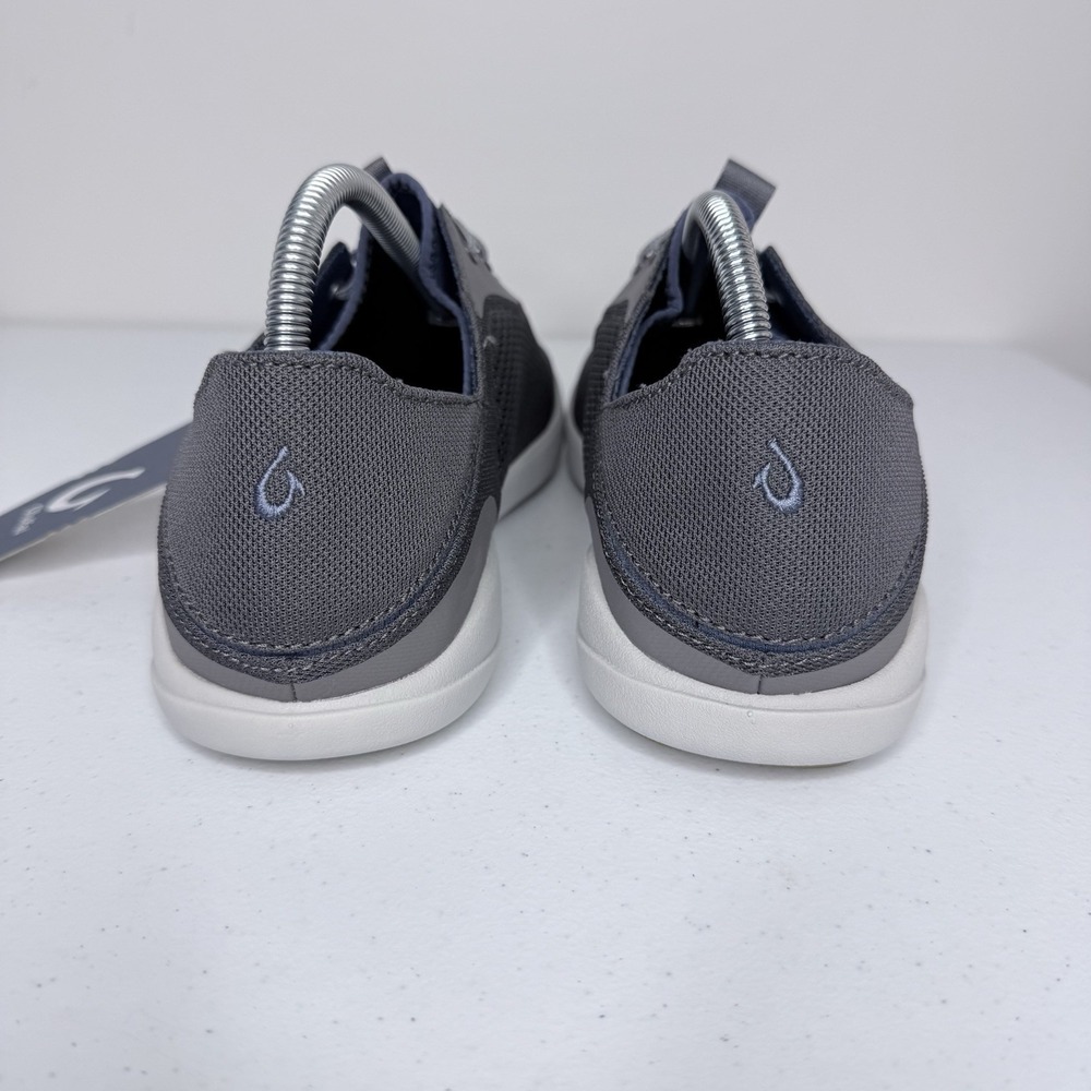 Olukai Moku Pae Pavement/Vintage Blue Mesh Boat Shoes Sneakers Men's Size 9 - Picture 6 of 9